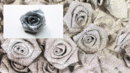 Rosa de lurex