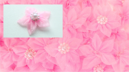 Flor de organza